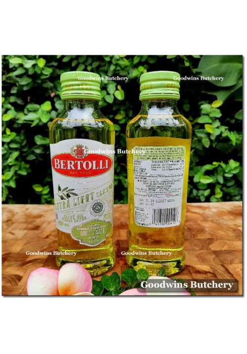 Oil OLIVE OIL Bertolli Italy minyak zaitun EXTRA LIGHT SOFT TASTE 250ml